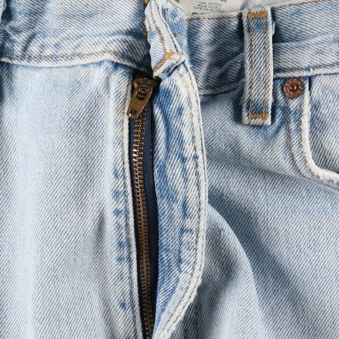00'S Levi's 505 REGULAR FIT STRAIGHT LEG tapered denim pants made in USA, men's w35 equivalent cotton blue type Vintage Second Hand