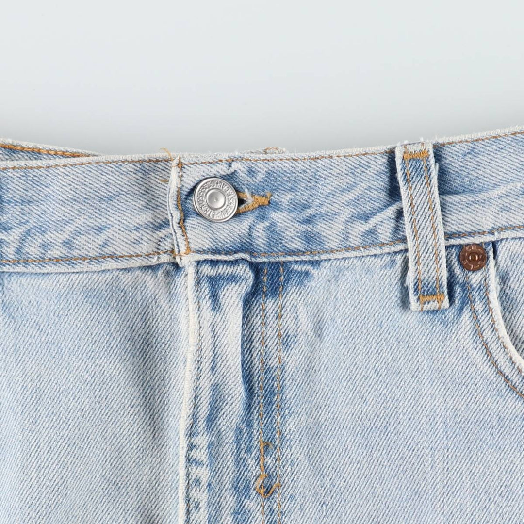 00'S Levi's 505 REGULAR FIT STRAIGHT LEG tapered denim pants made in USA, men's w35 equivalent cotton blue type Vintage Second Hand