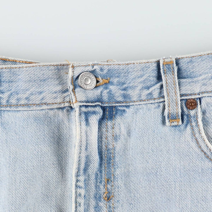 00'S Levi's 505 REGULAR FIT STRAIGHT LEG tapered denim pants made in USA, men's w35 equivalent cotton blue type Vintage Second Hand