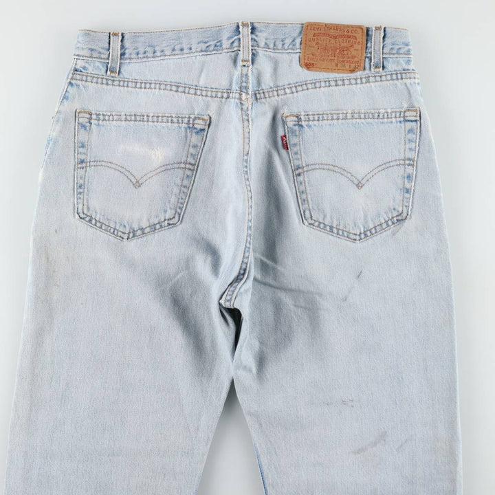 00'S Levi's 505 REGULAR FIT STRAIGHT LEG tapered denim pants made in USA, men's w35 equivalent cotton blue type Vintage Second Hand