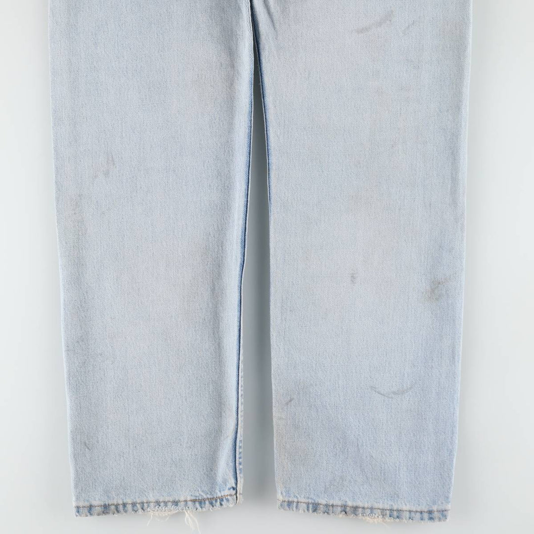 00'S Levi's 505 REGULAR FIT STRAIGHT LEG tapered denim pants made in USA, men's w35 equivalent cotton blue type Vintage Second Hand