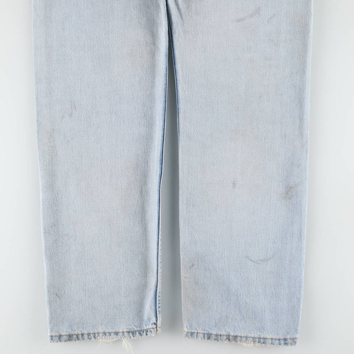 00'S Levi's 505 REGULAR FIT STRAIGHT LEG tapered denim pants made in USA, men's w35 equivalent cotton blue type Vintage Second Hand