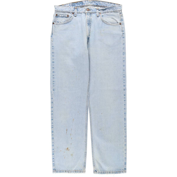 90'S Levi's 505 REGULAR FIT STRAIGHT LEG Tapered Denim Pants Made in USA Men's W35 Vintage cotton blue type Vintage Second Hand