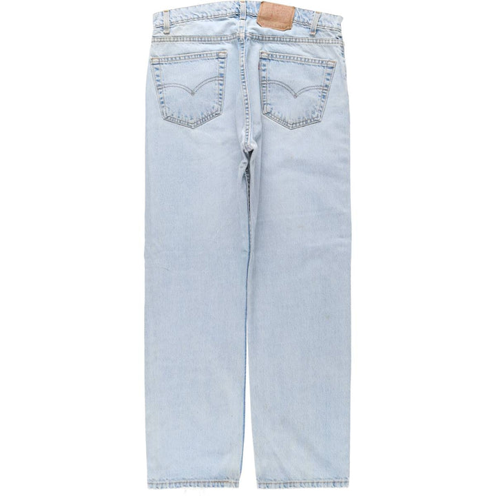 90'S Levi's 505 REGULAR FIT STRAIGHT LEG Tapered Denim Pants Made in USA Men's W35 Vintage cotton blue type Vintage Second Hand