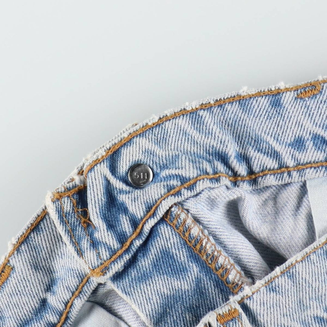 90'S Levi's 505 REGULAR FIT STRAIGHT LEG Tapered Denim Pants Made in USA Men's W35 Vintage cotton blue type Vintage Second Hand