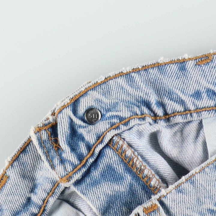 90'S Levi's 505 REGULAR FIT STRAIGHT LEG Tapered Denim Pants Made in USA Men's W35 Vintage cotton blue type Vintage Second Hand