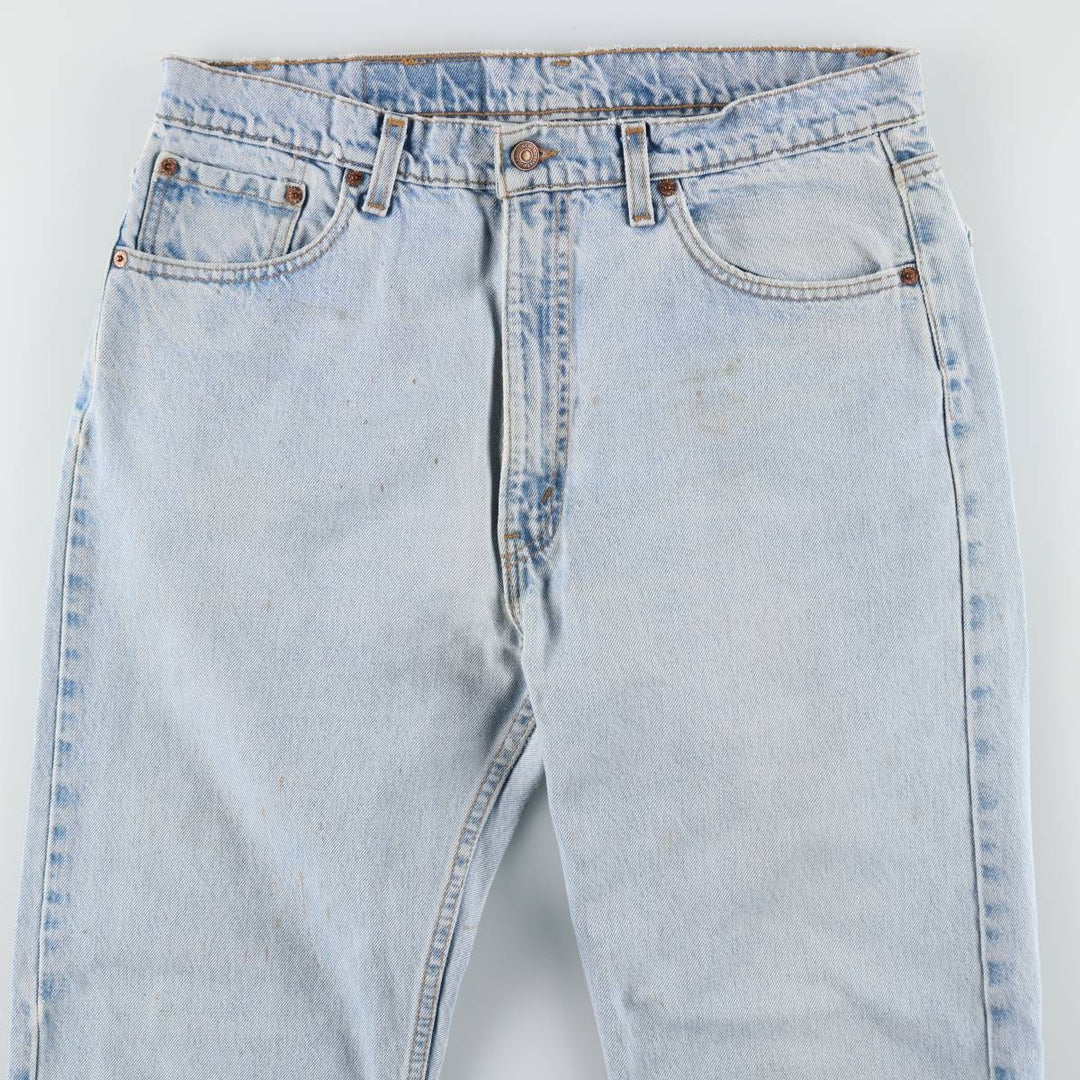 90'S Levi's 505 REGULAR FIT STRAIGHT LEG Tapered Denim Pants Made in USA Men's W35 Vintage cotton blue type Vintage Second Hand