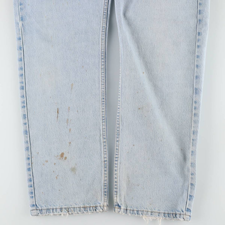 90'S Levi's 505 REGULAR FIT STRAIGHT LEG Tapered Denim Pants Made in USA Men's W35 Vintage cotton blue type Vintage Second Hand