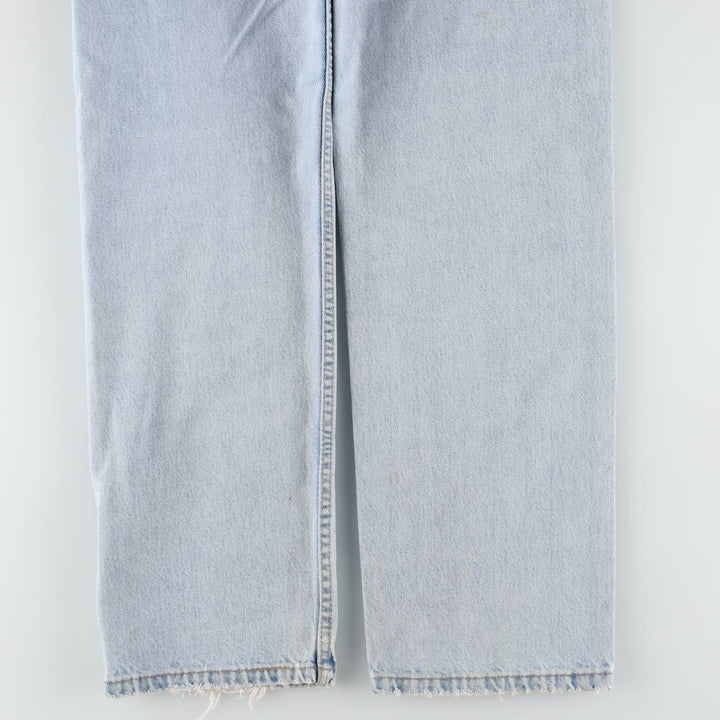 90'S Levi's 505 REGULAR FIT STRAIGHT LEG Tapered Denim Pants Made in USA Men's W35 Vintage cotton blue type Vintage Second Hand