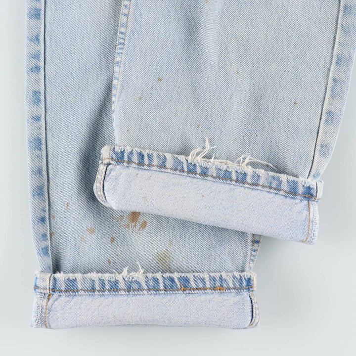90'S Levi's 505 REGULAR FIT STRAIGHT LEG Tapered Denim Pants Made in USA Men's W35 Vintage cotton blue type Vintage Second Hand