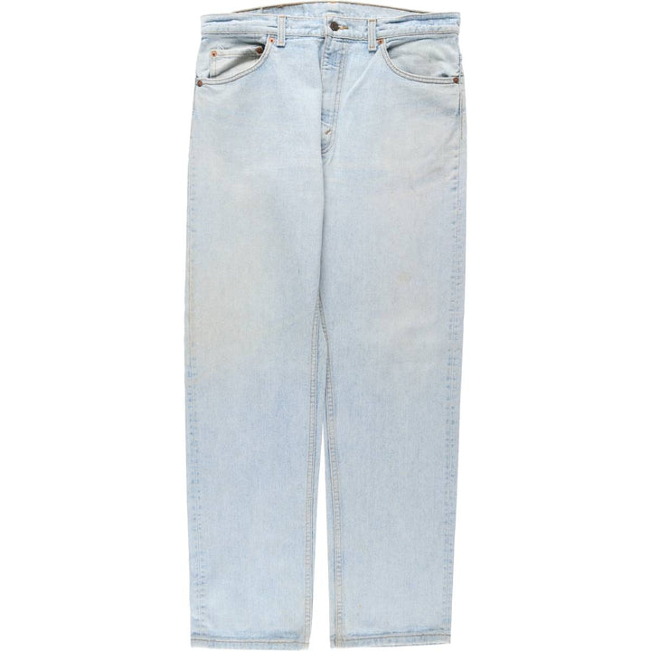 90'S Levi's 505-4834 Tapered Denim Pants, Made in USA, Men's, Size 36, Vintage cotton Blue type light blue Vintage Second Hand