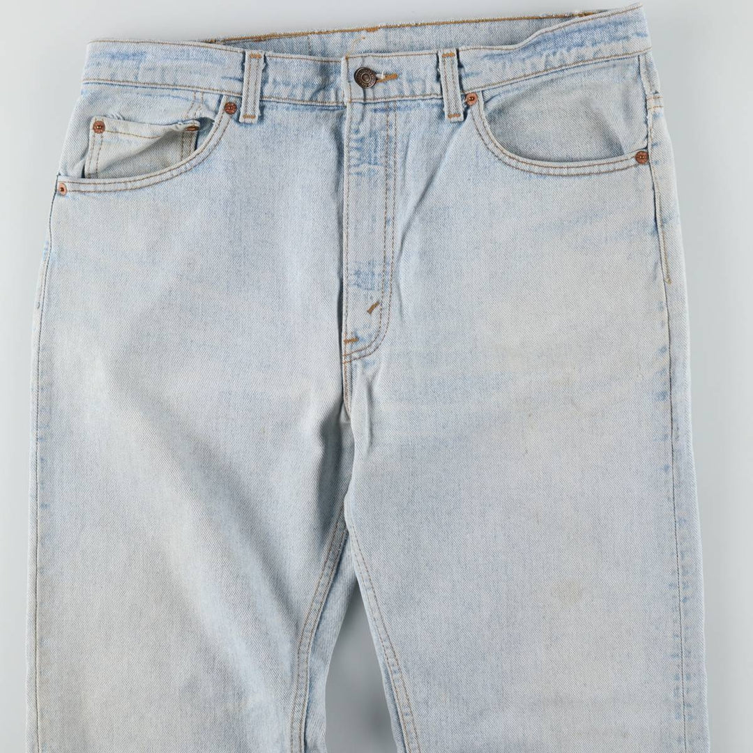 90'S Levi's 505-4834 Tapered Denim Pants, Made in USA, Men's, Size 36, Vintage cotton Blue type light blue Vintage Second Hand