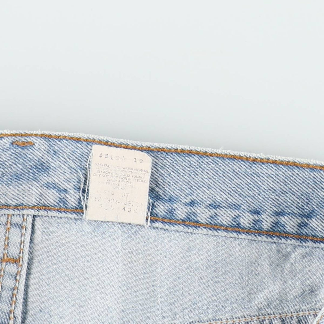 90s-00'S Levi's 505 Regular Fit Straight Leg Tapered Denim Pants, Made in USA, Men's W34 equivalent, Vintage cotton Blue type light blue Vintage Second Hand