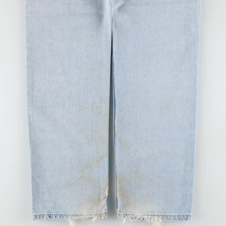 90s-00'S Levi's 505 Regular Fit Straight Leg Tapered Denim Pants, Made in USA, Men's W34 equivalent, Vintage cotton Blue type light blue Vintage Second Hand