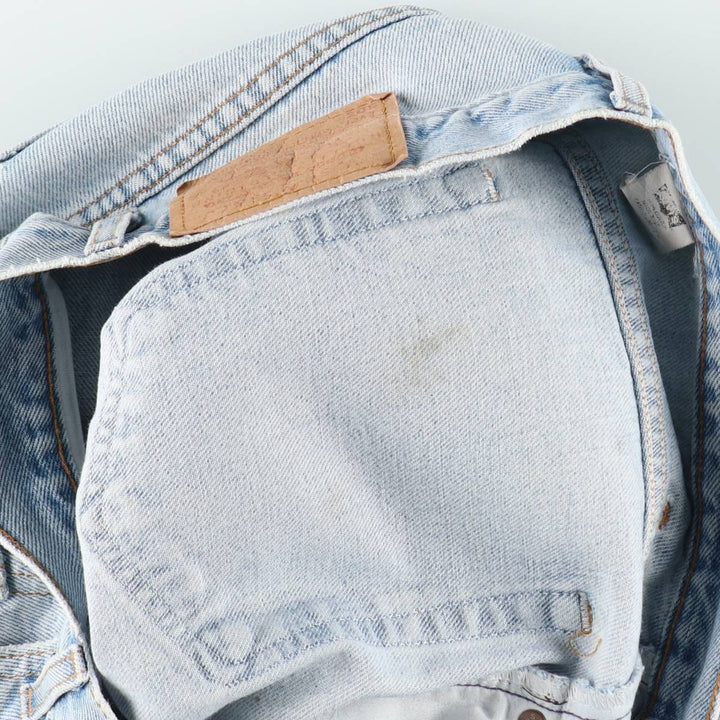 90s-00'S Levi's 505 Regular Fit Straight Leg Tapered Denim Pants, Made in USA, Men's W34 equivalent, Vintage cotton Blue type light blue Vintage Second Hand