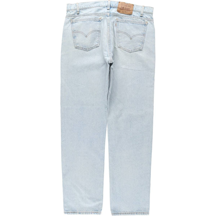 1990'S Levi's 40505-0234 Regular Fit Straight Leg Tapered Denim Pants, Made in USA, Men's Size W36 (approx.), Vintage cotton blue type Vintage Second Hand