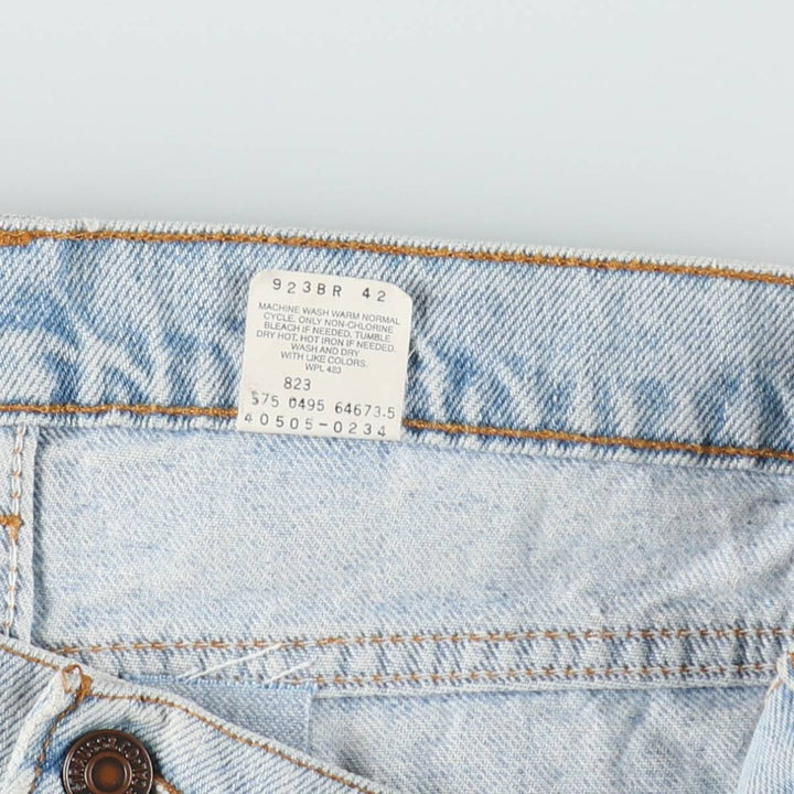 1990'S Levi's 40505-0234 Regular Fit Straight Leg Tapered Denim Pants, Made in USA, Men's Size W36 (approx.), Vintage cotton blue type Vintage Second Hand