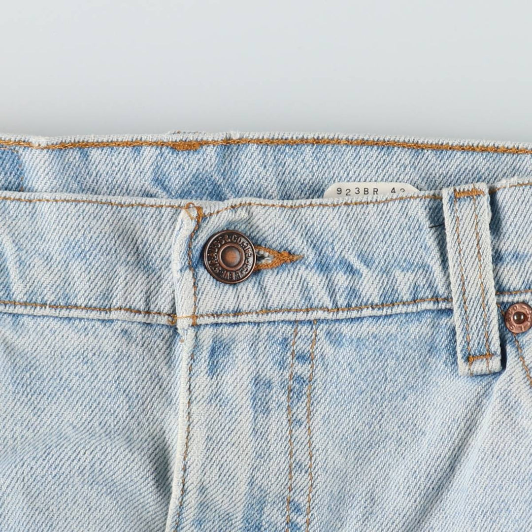1990'S Levi's 40505-0234 Regular Fit Straight Leg Tapered Denim Pants, Made in USA, Men's Size W36 (approx.), Vintage cotton blue type Vintage Second Hand