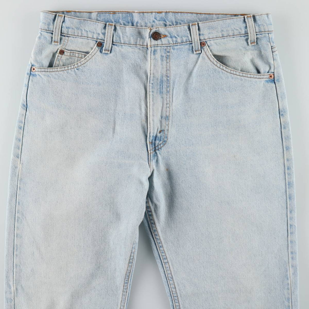 1990'S Levi's 40505-0234 Regular Fit Straight Leg Tapered Denim Pants, Made in USA, Men's Size W36 (approx.), Vintage cotton blue type Vintage Second Hand