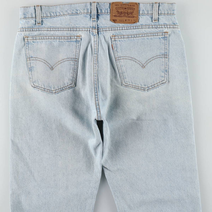1990'S Levi's 40505-0234 Regular Fit Straight Leg Tapered Denim Pants, Made in USA, Men's Size W36 (approx.), Vintage cotton blue type Vintage Second Hand
