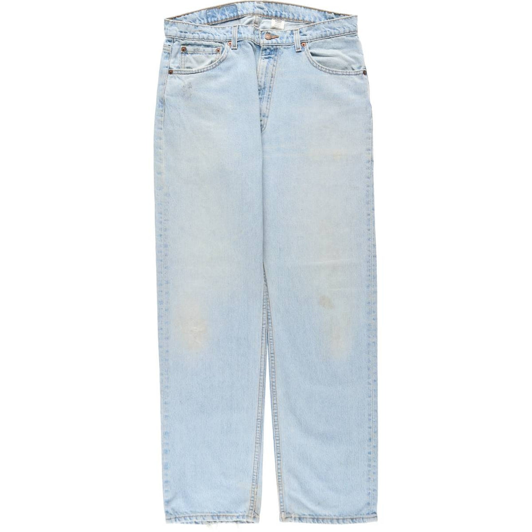 90'S Levi's 505 REGULAR FIT STRAIGHT LEG Tapered Denim Pants Made in USA Men's W35 Vintage cotton Blue type light blue Vintage Second Hand