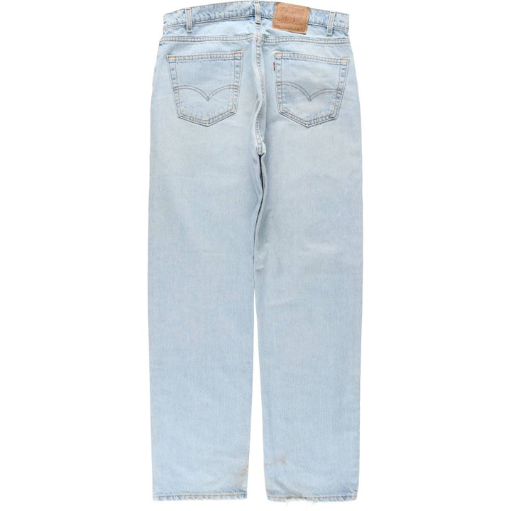 90'S Levi's 505 REGULAR FIT STRAIGHT LEG Tapered Denim Pants Made in USA Men's W35 Vintage cotton Blue type light blue Vintage Second Hand