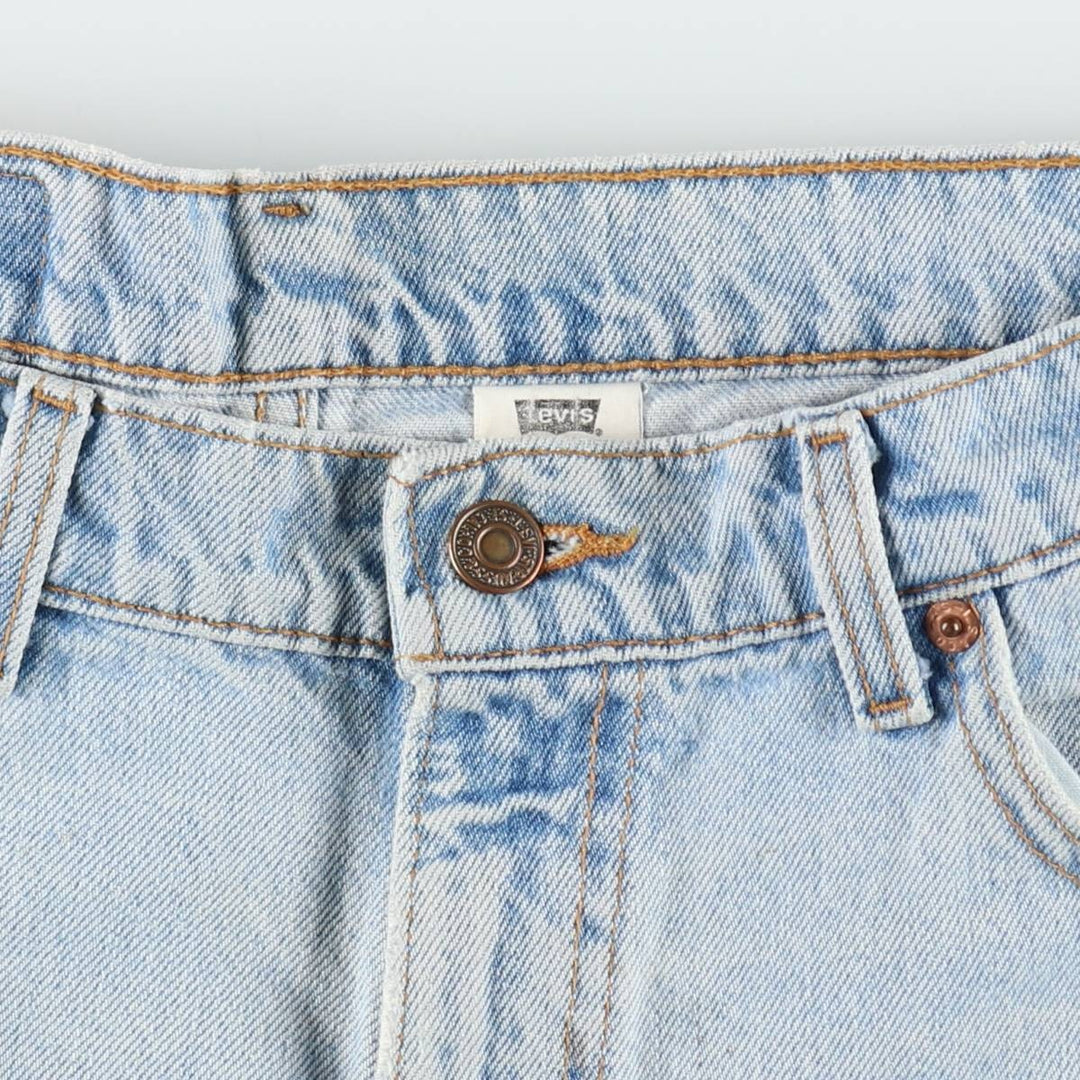 90'S Levi's 505 REGULAR FIT STRAIGHT LEG Tapered Denim Pants Made in USA Men's W35 Vintage cotton Blue type light blue Vintage Second Hand