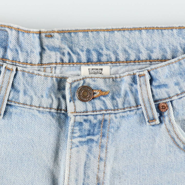 90'S Levi's 505 REGULAR FIT STRAIGHT LEG Tapered Denim Pants Made in USA Men's W35 Vintage cotton Blue type light blue Vintage Second Hand
