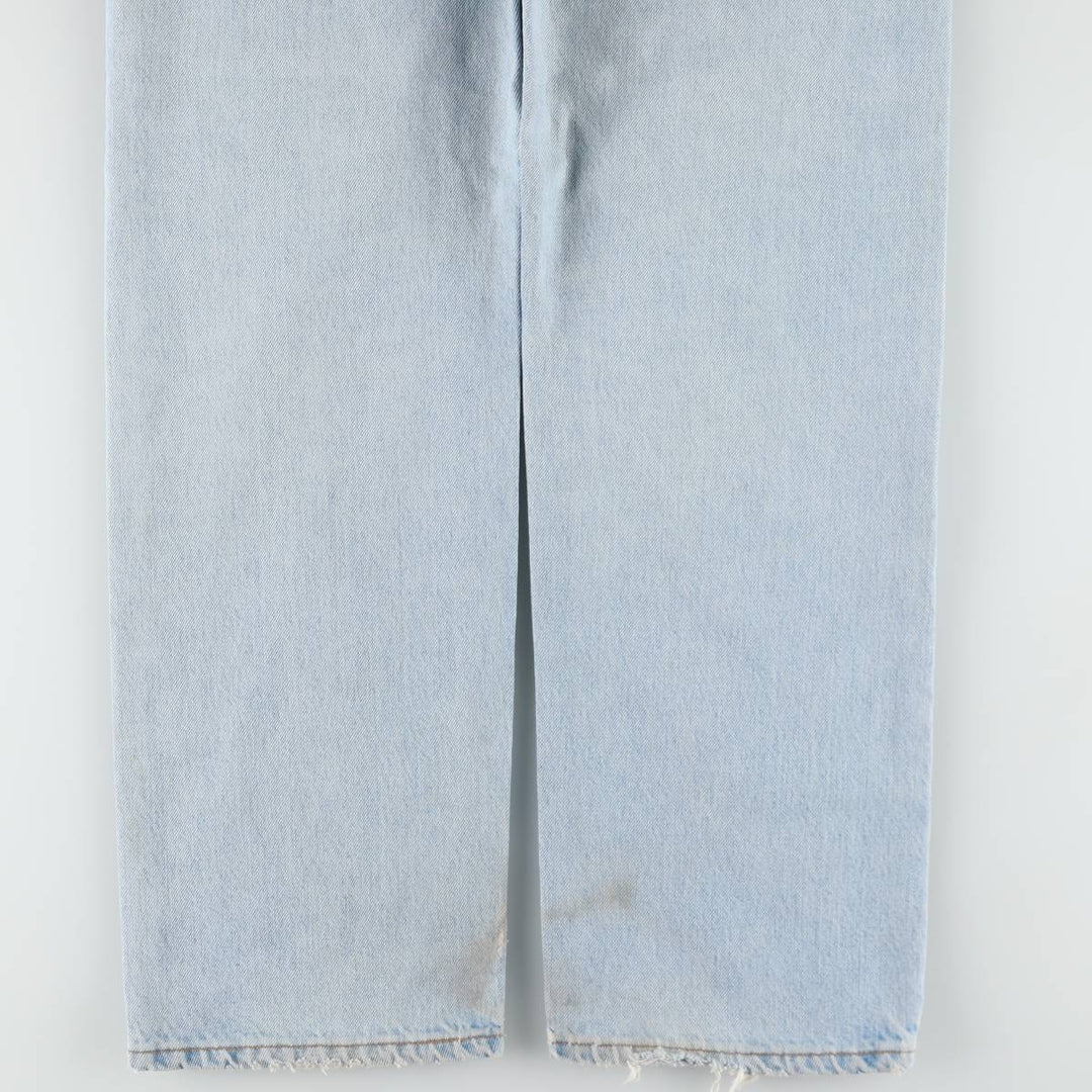 90'S Levi's 505 REGULAR FIT STRAIGHT LEG Tapered Denim Pants Made in USA Men's W35 Vintage cotton Blue type light blue Vintage Second Hand