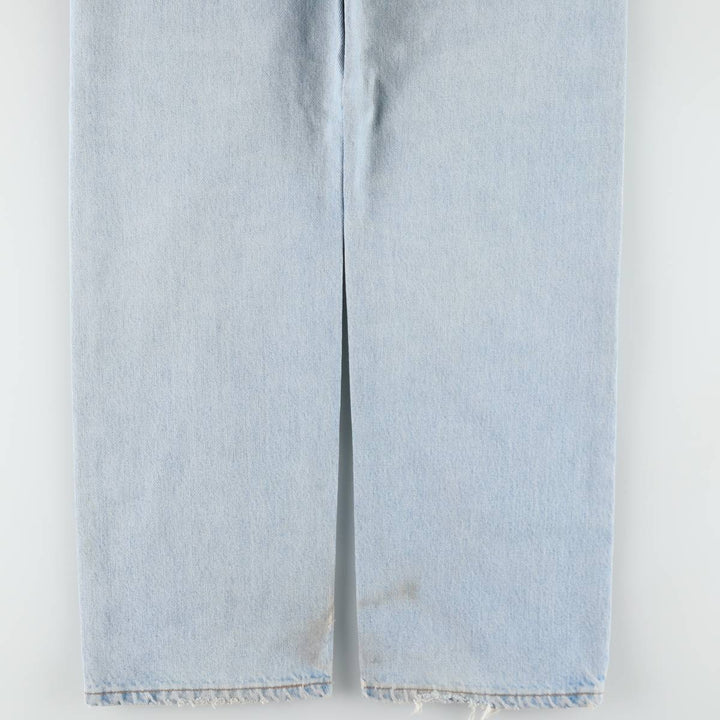 90'S Levi's 505 REGULAR FIT STRAIGHT LEG Tapered Denim Pants Made in USA Men's W35 Vintage cotton Blue type light blue Vintage Second Hand