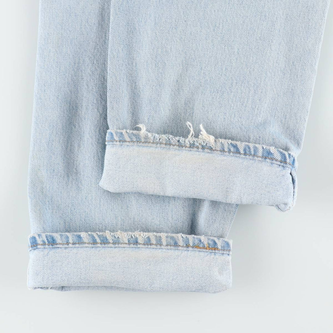 90'S Levi's 505 REGULAR FIT STRAIGHT LEG Tapered Denim Pants Made in USA Men's W35 Vintage cotton Blue type light blue Vintage Second Hand