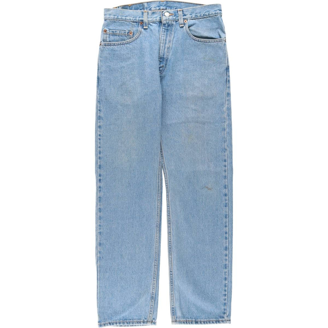 00'S Levi's 505 REGULAR FIT STRAIGHT LEG tapered denim pants made in USA men's w31 equivalent cotton blue type Vintage Second Hand