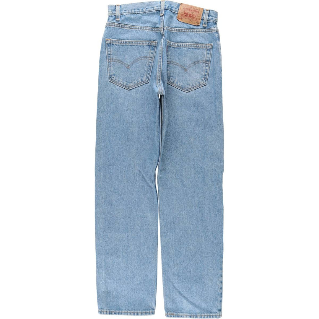 00'S Levi's 505 REGULAR FIT STRAIGHT LEG tapered denim pants made in USA men's w31 equivalent cotton blue type Vintage Second Hand