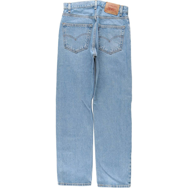 00'S Levi's 505 REGULAR FIT STRAIGHT LEG tapered denim pants made in USA men's w31 equivalent cotton blue type Vintage Second Hand