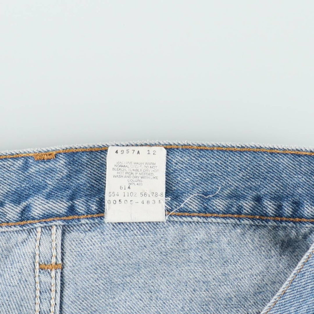 00'S Levi's 505 REGULAR FIT STRAIGHT LEG tapered denim pants made in USA men's w31 equivalent cotton blue type Vintage Second Hand