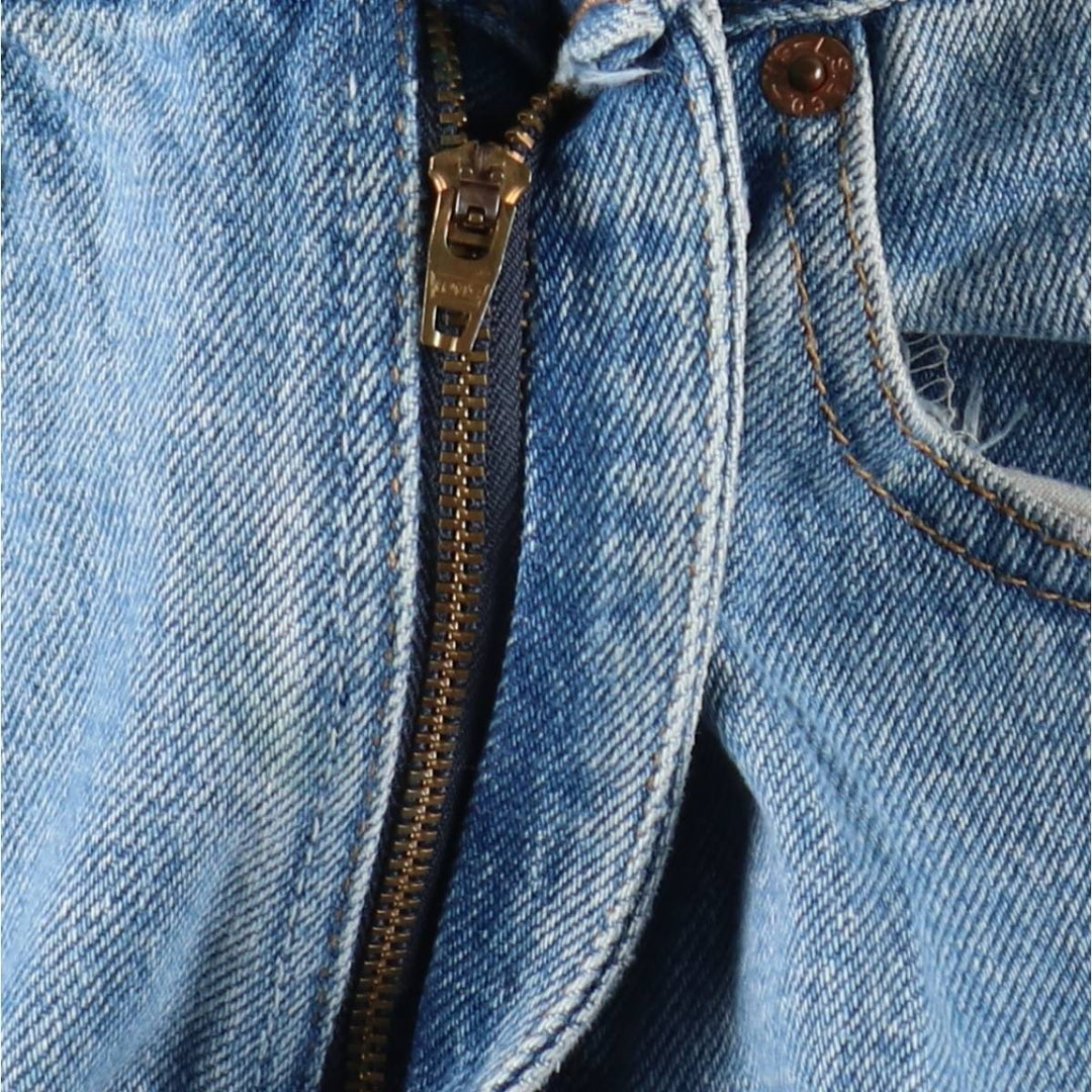 00'S Levi's 505 REGULAR FIT STRAIGHT LEG tapered denim pants made in USA men's w31 equivalent cotton blue type Vintage Second Hand