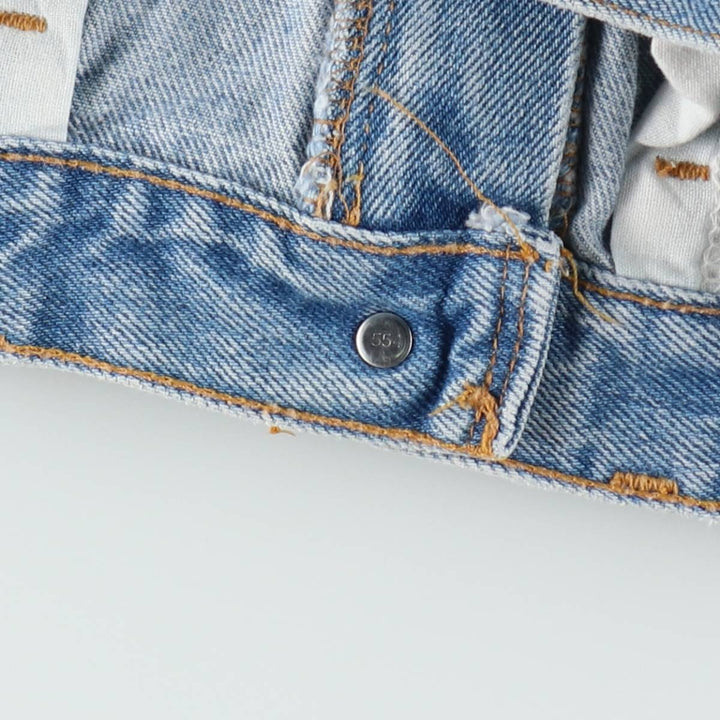 00'S Levi's 505 REGULAR FIT STRAIGHT LEG tapered denim pants made in USA men's w31 equivalent cotton blue type Vintage Second Hand
