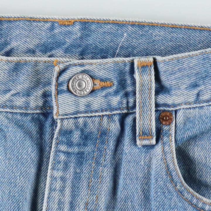 00'S Levi's 505 REGULAR FIT STRAIGHT LEG tapered denim pants made in USA men's w31 equivalent cotton blue type Vintage Second Hand