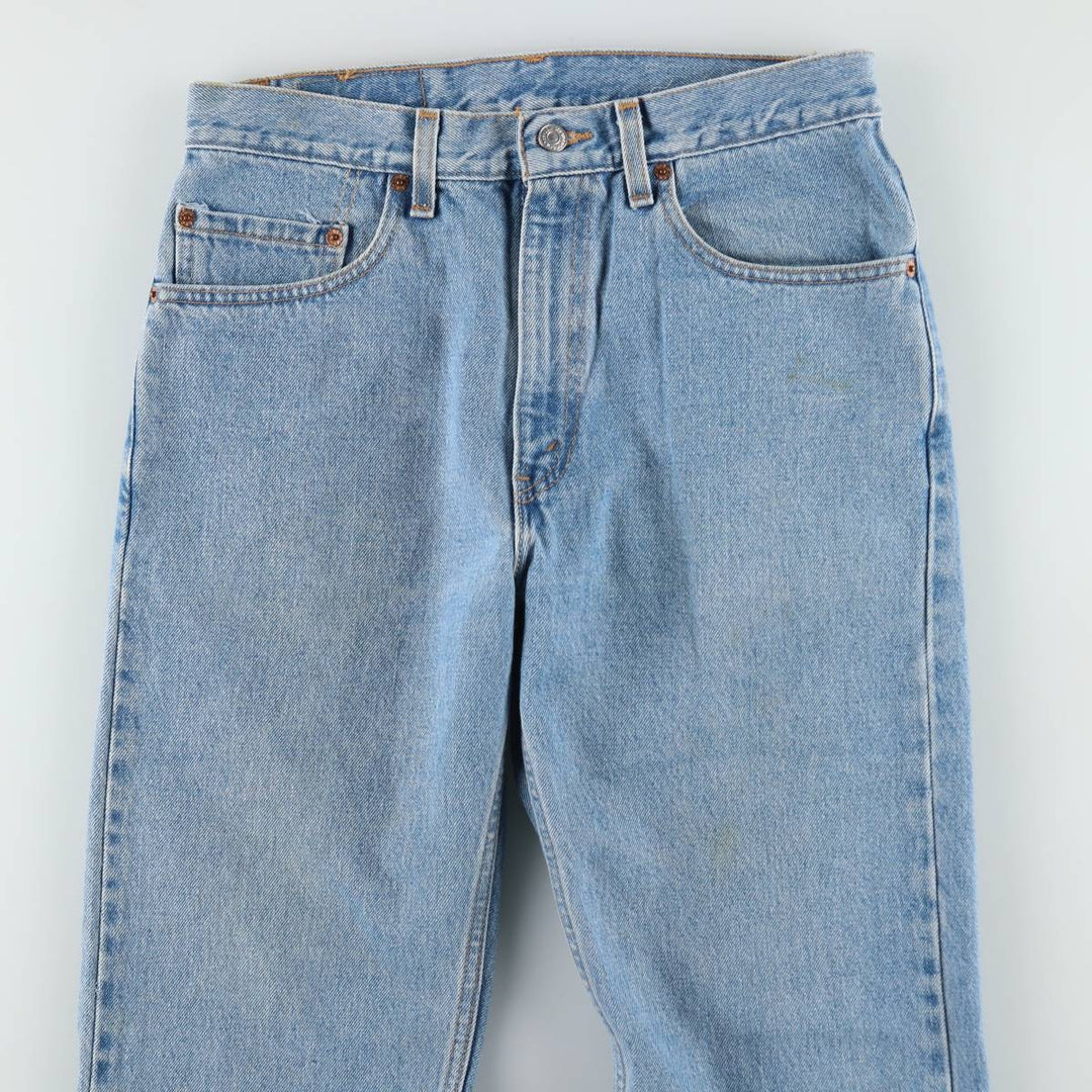 00'S Levi's 505 REGULAR FIT STRAIGHT LEG tapered denim pants made in USA men's w31 equivalent cotton blue type Vintage Second Hand
