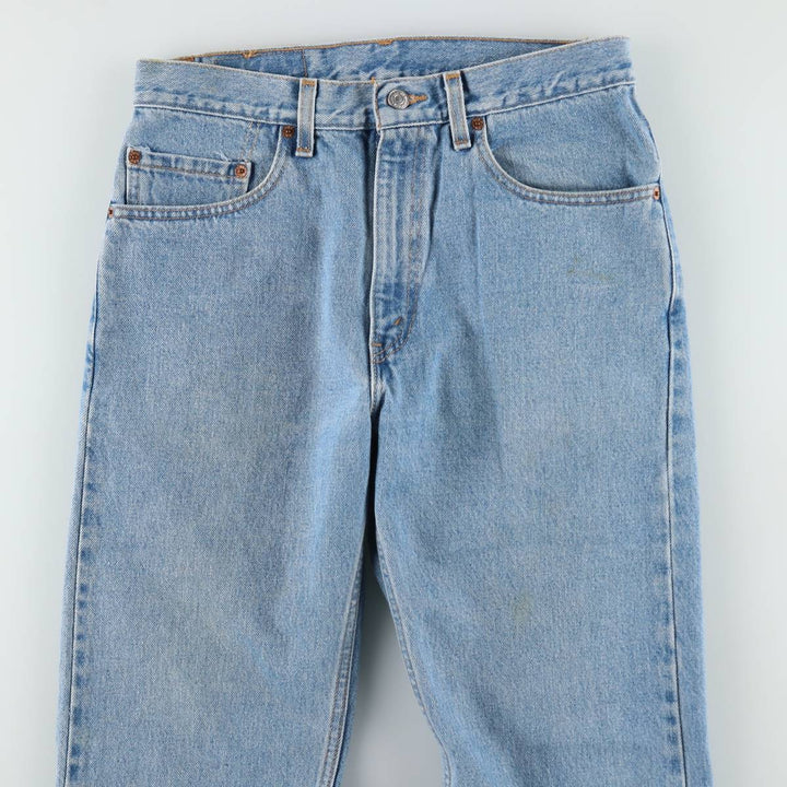 00'S Levi's 505 REGULAR FIT STRAIGHT LEG tapered denim pants made in USA men's w31 equivalent cotton blue type Vintage Second Hand