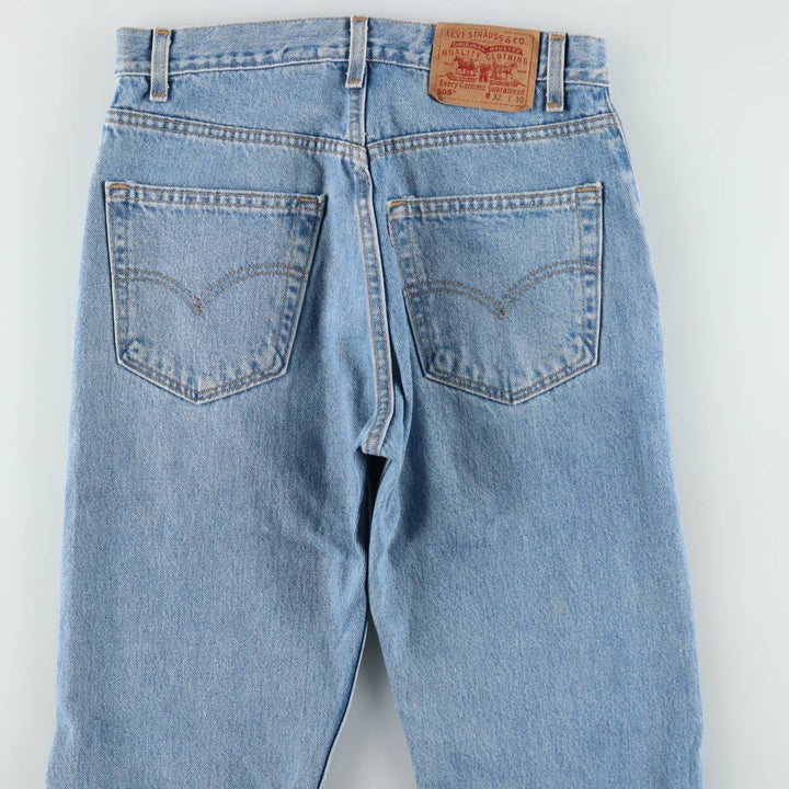 00'S Levi's 505 REGULAR FIT STRAIGHT LEG tapered denim pants made in USA men's w31 equivalent cotton blue type Vintage Second Hand