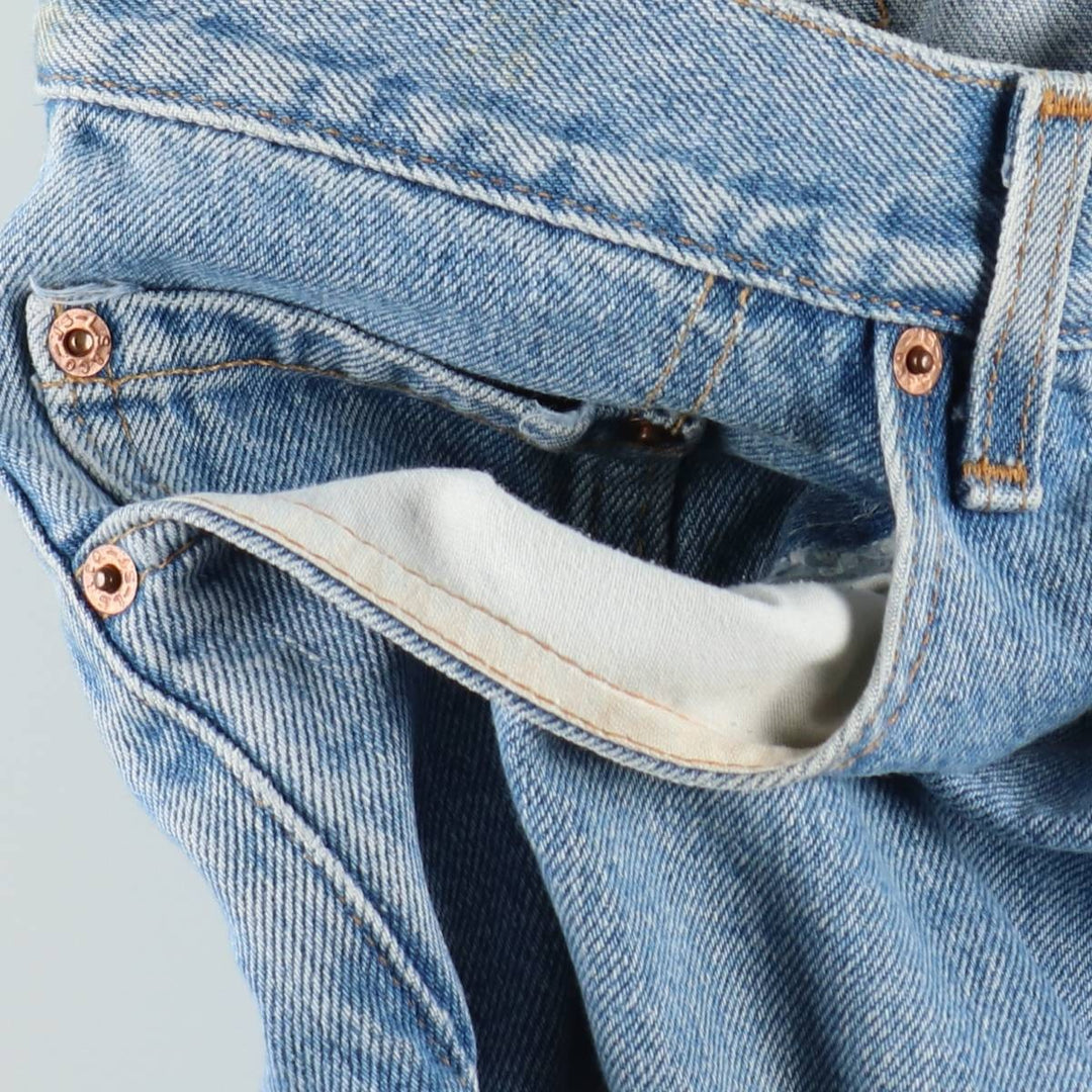 00'S Levi's 505 REGULAR FIT STRAIGHT LEG tapered denim pants made in USA men's w31 equivalent cotton blue type Vintage Second Hand