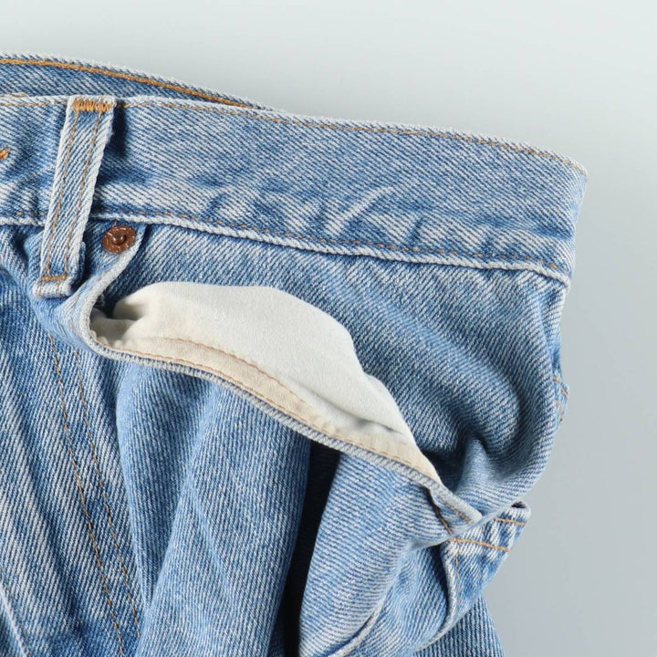 00'S Levi's 505 REGULAR FIT STRAIGHT LEG tapered denim pants made in USA men's w31 equivalent cotton blue type Vintage Second Hand