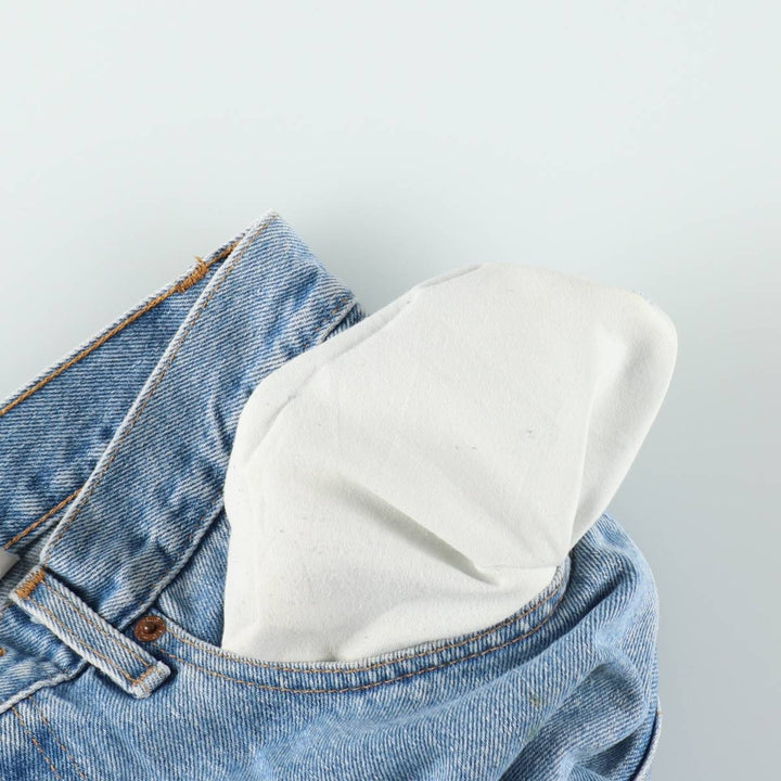 00'S Levi's 505 REGULAR FIT STRAIGHT LEG tapered denim pants made in USA men's w31 equivalent cotton blue type Vintage Second Hand