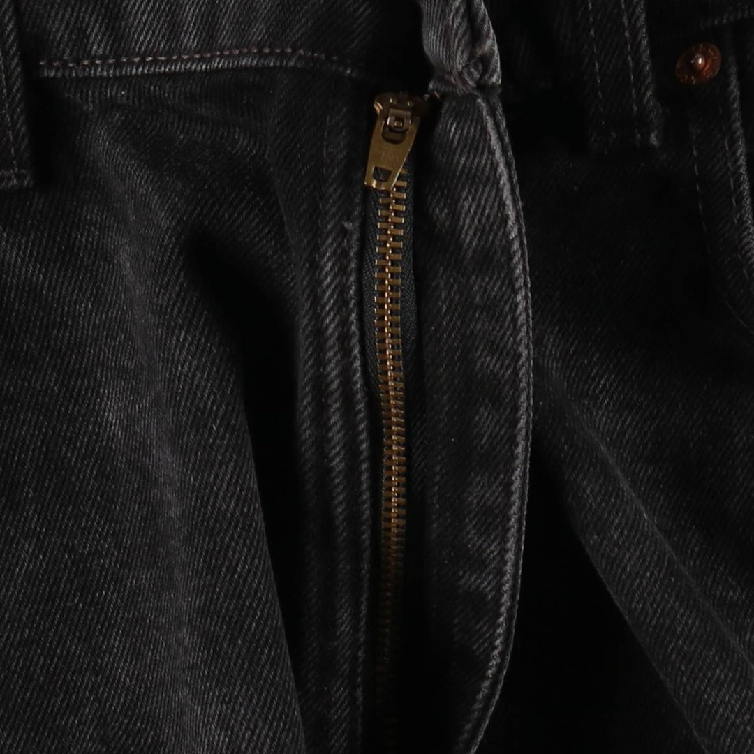 90'S Levi's 505 Regular Fit Straight Leg Tapered Denim Pants, Black Denim, Men's, Size 36, Vintage cotton black type Vintage Second Hand