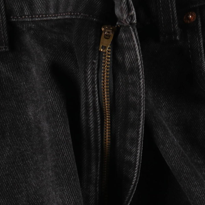 90'S Levi's 505 Regular Fit Straight Leg Tapered Denim Pants, Black Denim, Men's, Size 36, Vintage cotton black type Vintage Second Hand