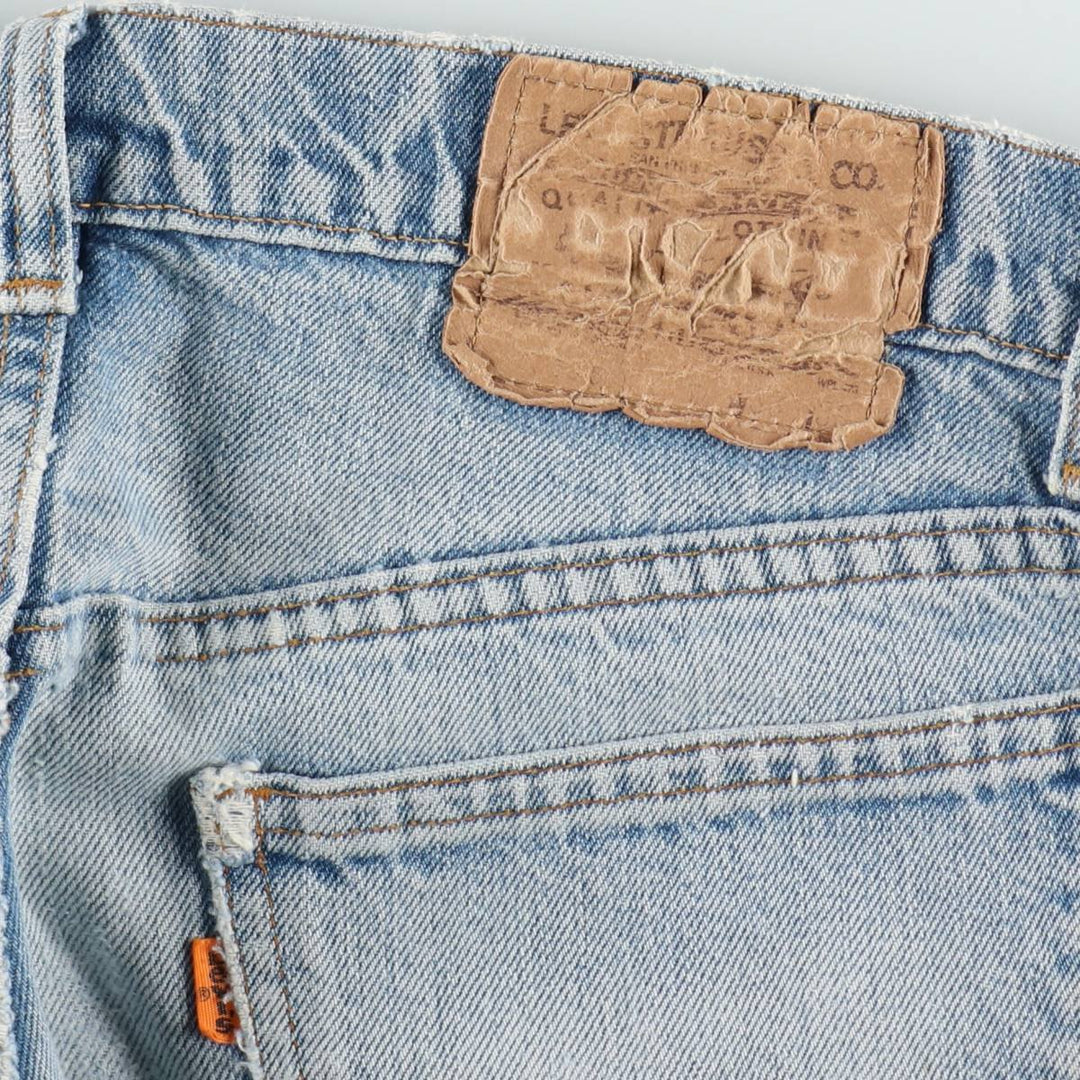 70s-80'S Levi's 20505-0217 Orange Tab Tapered Denim Pants, Men's W32 (approx.), Vintage unclear blue type Vintage Second Hand