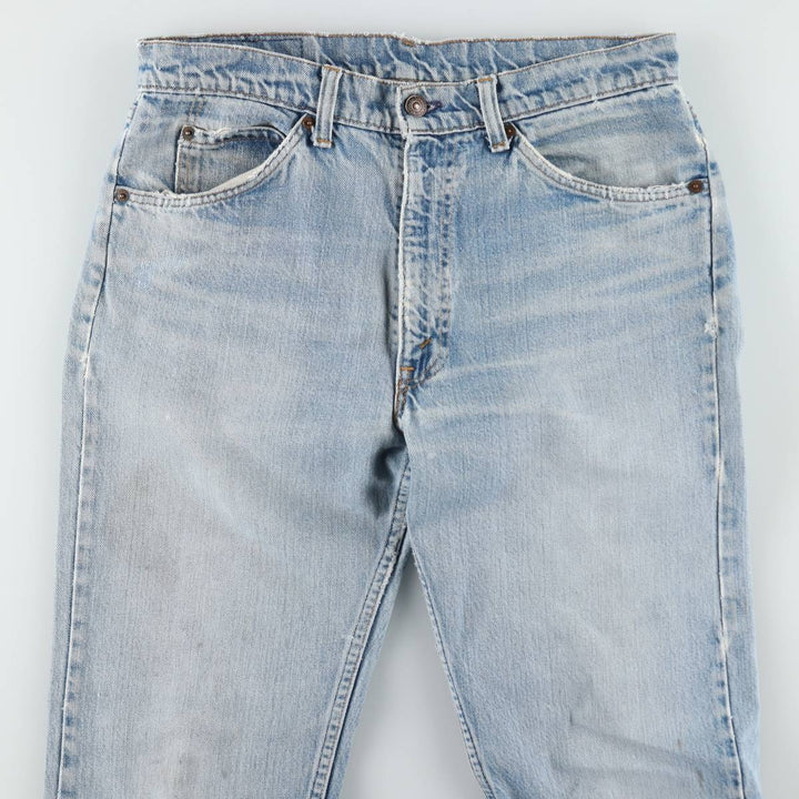70s-80'S Levi's 20505-0217 Orange Tab Tapered Denim Pants, Men's W32 (approx.), Vintage unclear blue type Vintage Second Hand