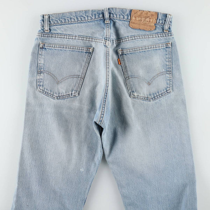 70s-80'S Levi's 20505-0217 Orange Tab Tapered Denim Pants, Men's W32 (approx.), Vintage unclear blue type Vintage Second Hand