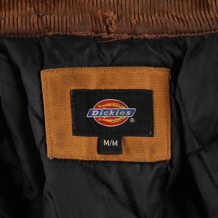 Dickies Traditional Coat Type Padded Duck Work Jacket Men's Size M (approx.) cotton brown type Vintage Second Hand